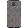 Estuche rígido hexagonal para Samsung Galaxy J7 Duo gris