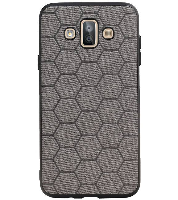 Hexagon Hard Case til Samsung Galaxy J7 Duo Gray