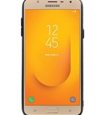 Estuche rígido hexagonal para Samsung Galaxy J7 Duo gris
