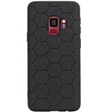 Étui rigide hexagonal pour Samsung Galaxy S9 noir