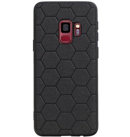 Estuche rígido hexagonal para Samsung Galaxy S9 negro
