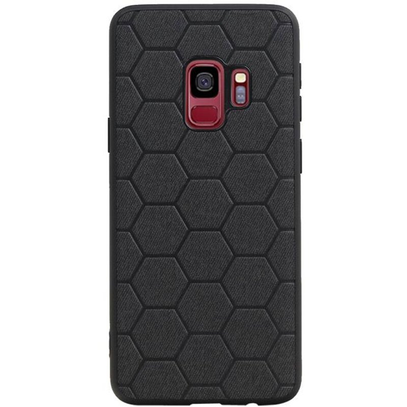 Étui rigide hexagonal pour Samsung Galaxy S9 noir