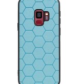 Hexagon Hard Case für Samsung Galaxy S9 Blau