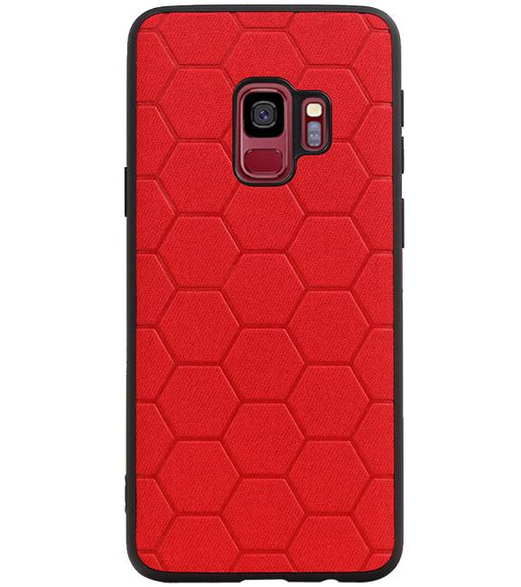 Hexagon Hard Case for Samsung Galaxy S9 Red