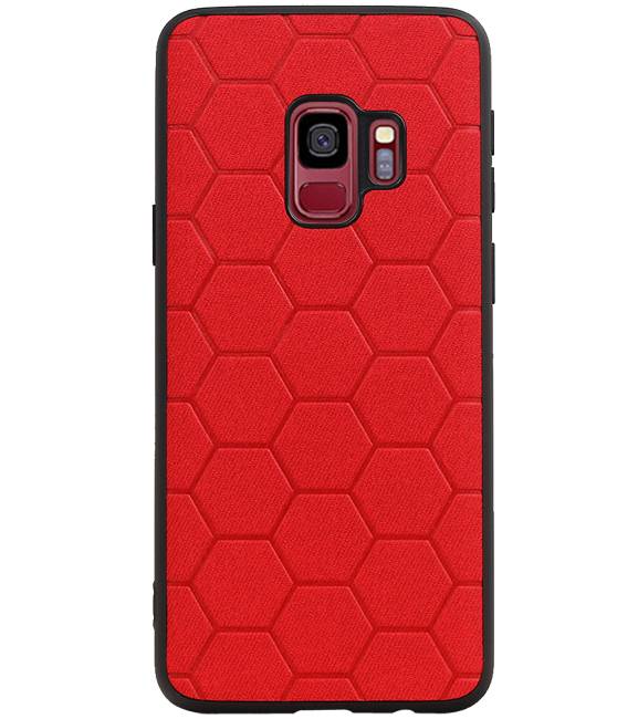 Hexagon Hard Case für Samsung Galaxy S9 Rot