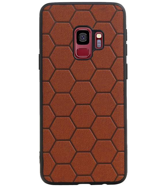 Hexagon Hard Case für Samsung Galaxy S9 Braun