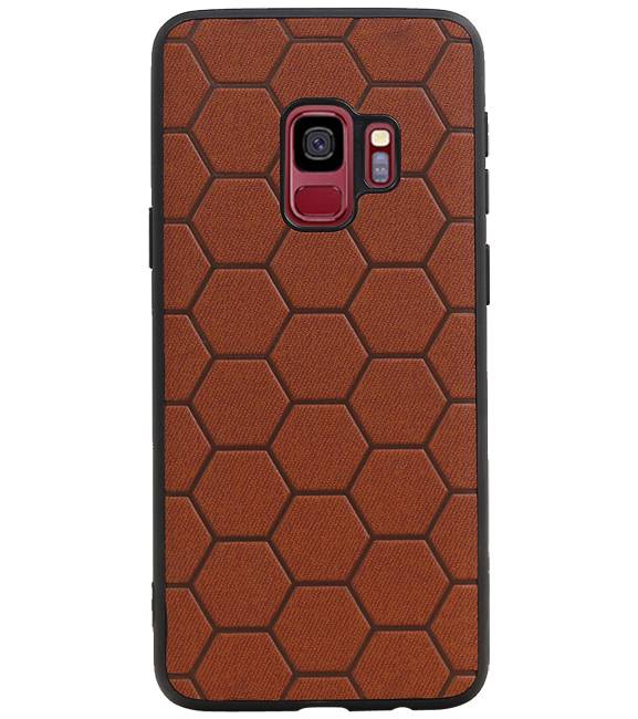 Hexagon Hard Case pour Samsung Galaxy S9 Brown