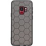 Étui rigide hexagonal pour Samsung Galaxy S9 gris