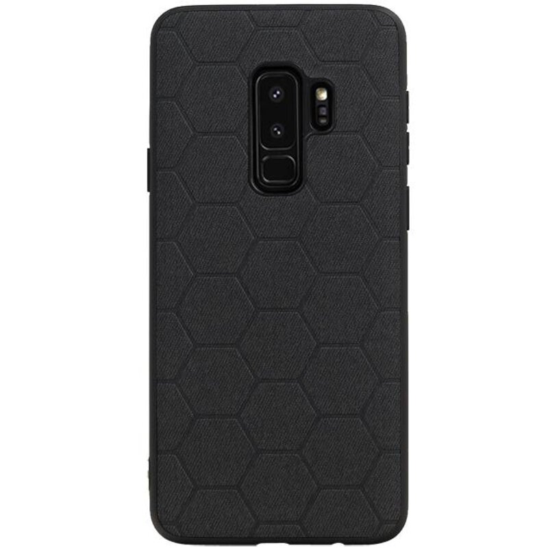 Étui rigide hexagonal pour Samsung Galaxy S9 Plus noir
