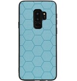 Hexagon Hard Case til Samsung Galaxy S9 Plus Blue