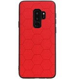 Hexagon Hard Case voor Samsung Galaxy S9 Plus Rood