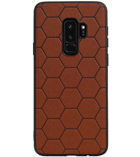 Hexagon Hard Case til Samsung Galaxy S9 Plus Brown