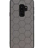 Étui rigide hexagonal pour Samsung Galaxy S9 Plus gris