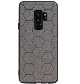 Étui rigide hexagonal pour Samsung Galaxy S9 Plus gris