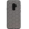 Étui rigide hexagonal pour Samsung Galaxy S9 Plus gris