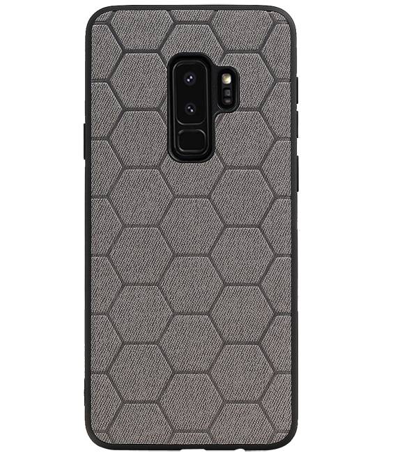 Custodia rigida esagonale per Samsung Galaxy S9 Plus grigio