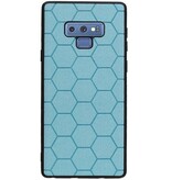 Hexagon Hard Case for Samsung Galaxy Note 9 Blue