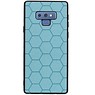 Hexagon Hard Case til Samsung Galaxy Note 9 Blue