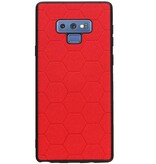 Hexagon Hard Case for Samsung Galaxy Note 9 Red