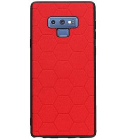 Custodia rigida esagonale per Samsung Galaxy Note 9 Red