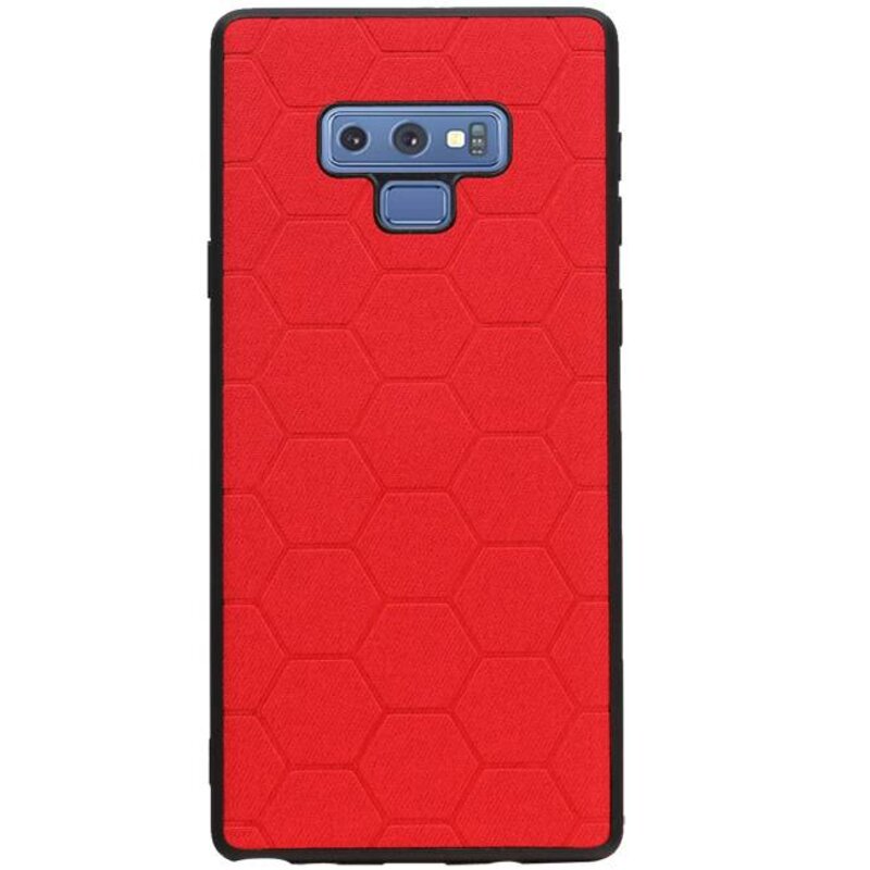 Hexagon Hard Case for Samsung Galaxy Note 9 Red