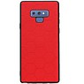 Estuche rígido hexagonal para Samsung Galaxy Note 9 Red