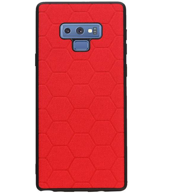 Hexagon Hard Case for Samsung Galaxy Note 9 Red