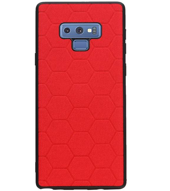 Hexagon Hard Case für Samsung Galaxy Note 9 Rot