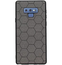 Étui rigide hexagonal pour Samsung Galaxy Note 9 gris