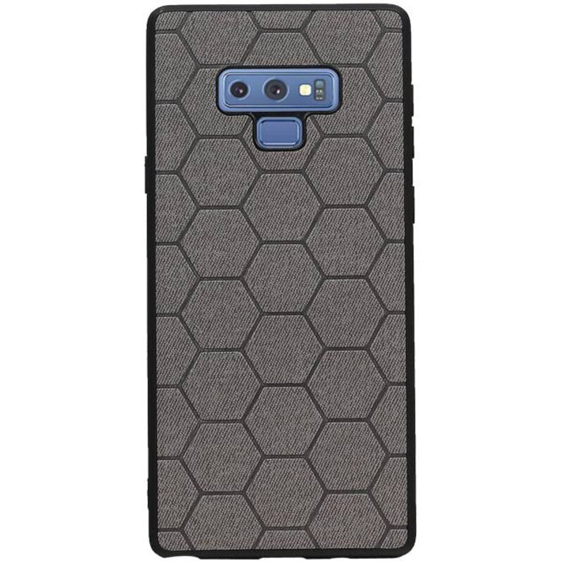 Étui rigide hexagonal pour Samsung Galaxy Note 9 gris