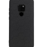 Hexagon Hard Case voor Huawei Mate 20 Zwart