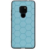 Estuche rígido hexagonal para Huawei Mate 20 azul