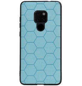 Estuche rígido hexagonal para Huawei Mate 20 azul