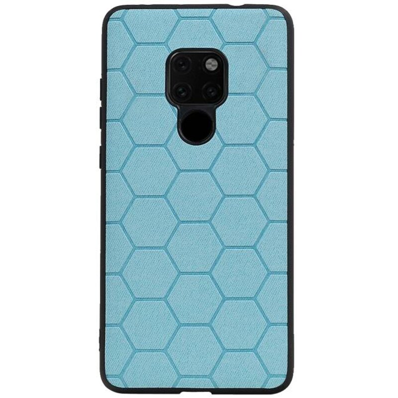 Custodia rigida esagonale per Huawei Mate 20 Blue