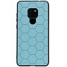 Estuche rígido hexagonal para Huawei Mate 20 azul