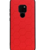 Hexagon Hard Case voor Huawei Mate 20 Rood