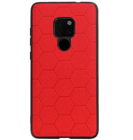 Custodia rigida esagonale per Huawei Mate 20 Rosso