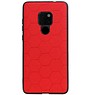 Estuche rígido hexagonal para Huawei Mate 20 rojo