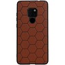 Estuche rígido hexagonal para Huawei Mate 20 marrón