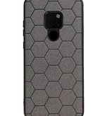 Hexagon Hard Case voor Huawei Mate 20 Grijs