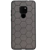 Hexagon Hard Case pour Huawei Mate 20 Gris