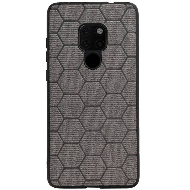 Custodia rigida esagonale per Huawei Mate 20 grigio