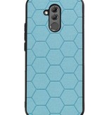 Hexagon Hard Case for Huawei Mate 20 Lite Blue