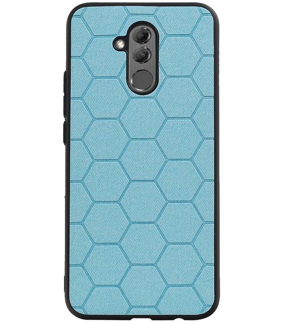 Hexagon Hard Case til Huawei Mate 20 Lite Blue