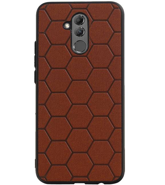 Hexagon Hard Case til Huawei Mate 20 Lite Brown