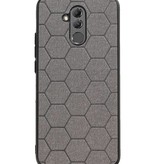 Hexagon Hard Case voor Huawei Mate 20 Lite Grijs