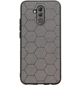 Hexagon Hard Case voor Huawei Mate 20 Lite Grijs