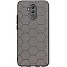 Estuche rígido hexagonal para Huawei Mate 20 Lite gris