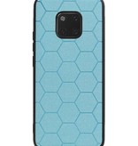 Estuche rígido hexagonal para Huawei Mate 20 Pro azul