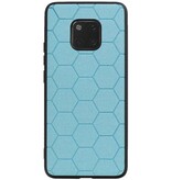 Estuche rígido hexagonal para Huawei Mate 20 Pro azul